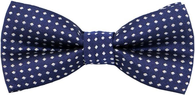 Carahere Pre-Tied Little Boy's Polka Dot Bow Ties Baby Solid Color Bow Ties For Kids M012 | Amazon (US)