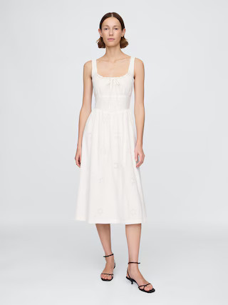 Eyelet Scoop Neck Dress | Gap (US)