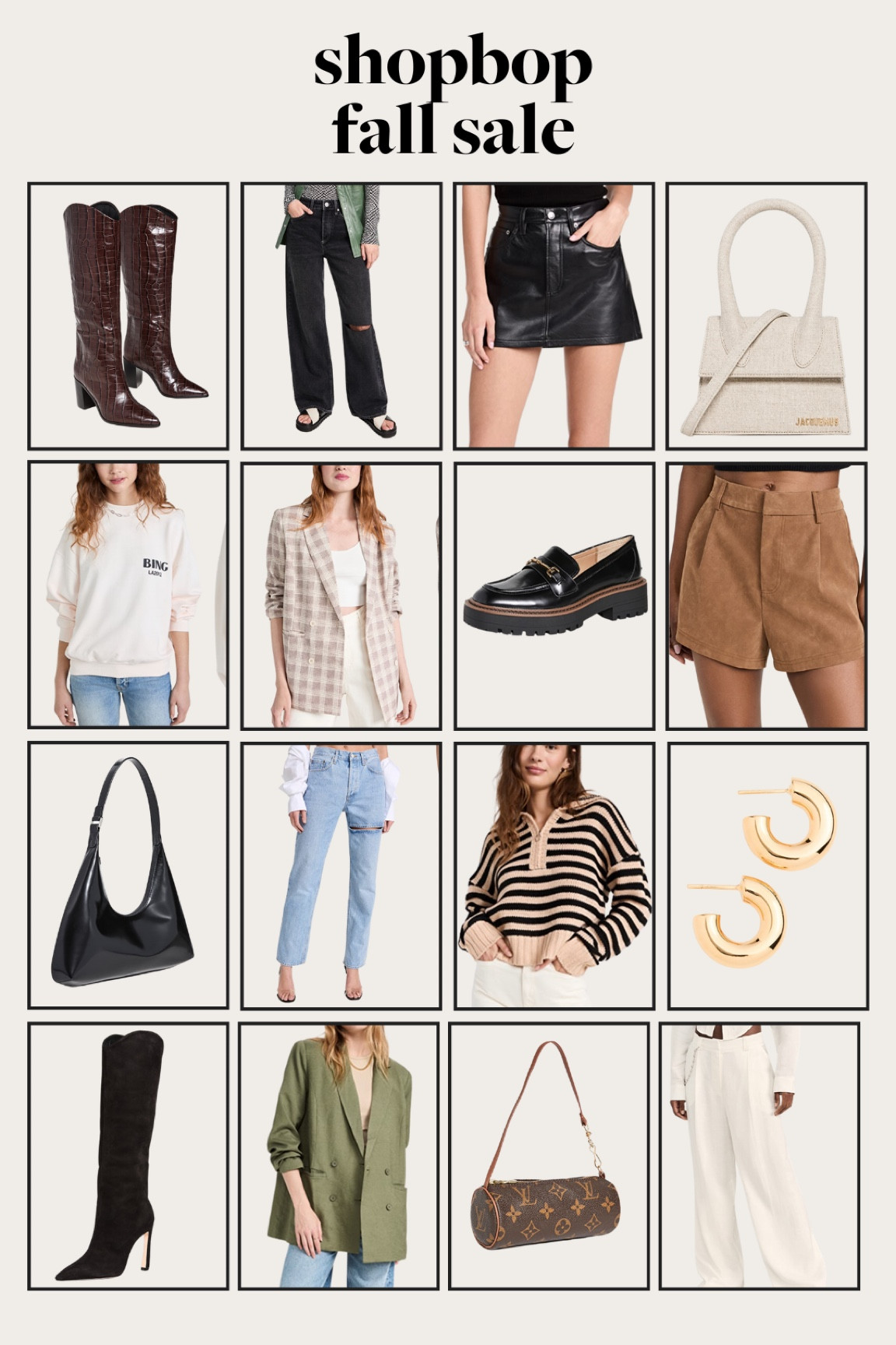 some lioness, Louis Vuitton, Sam Edelman, jacquemus, etc favorites from the Shopbop sale! blazers, trousers, loafers, knit sweaters, bags, #ltksale

#LTKstyletip #LTKSale #LTKSeasonal