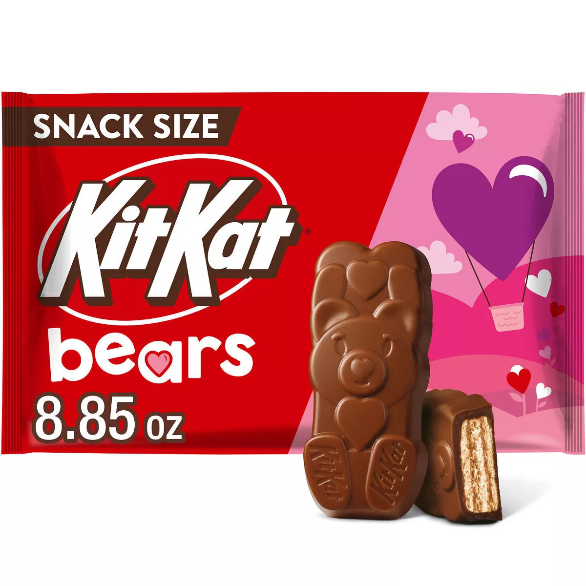 Kit Kat Valentine's Day Milk Chocolate Bears Candy Snack Size - 8.85oz | Target