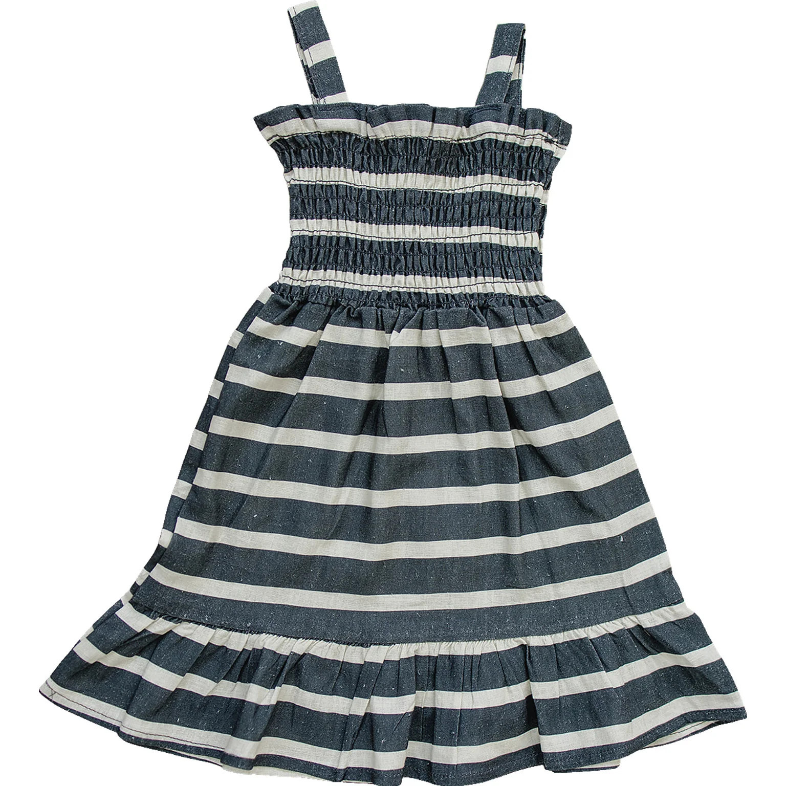 Stripe Linen Dress 18 | Mebie Baby