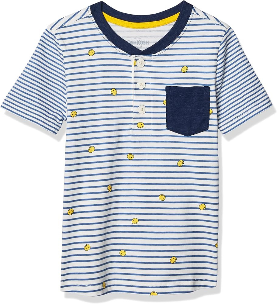 OSHKOSH B'GOSH Boy's Short Sleeve Henley | Amazon (US)