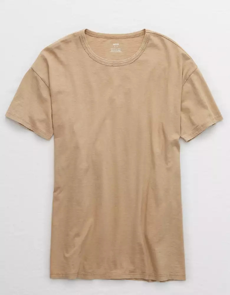 Aerie Boyfriend Distressed Oversized T-Shirt | American Eagle Outfitters (US & CA)