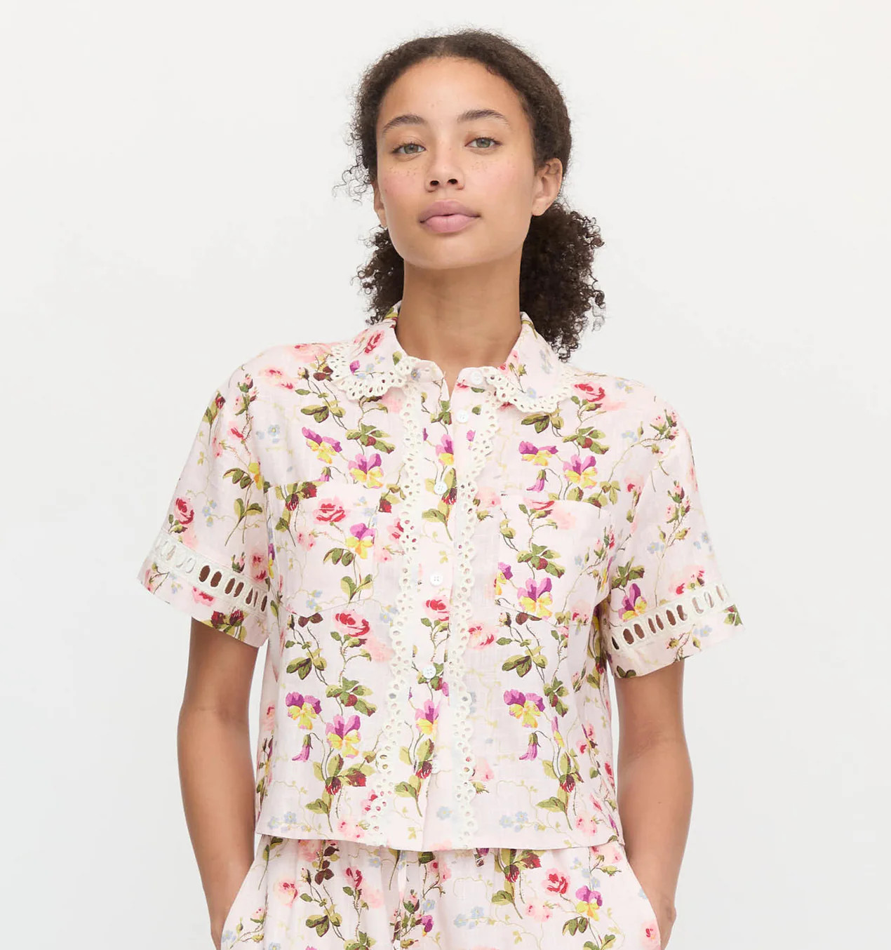 The Annette Top - Pink Bluebonnet | Hill House Home US