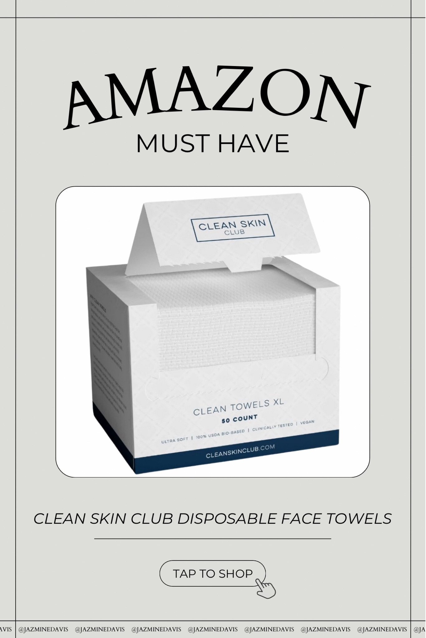 "Skincare game-changer alert! 🧖‍♀️ I’ve been using Clean Skin Club’s disposable face towels for years, and let me tell you—they are a MUST-HAVE in your skincare routine! Say goodbye to reusable towels (I developed a serious ick for those bacteria traps) and hello to clean, fresh skin. These towels are perfect for absorbing water and stay strong without tearing, making them an incredible replacement that helps fight acne. 🚫🦠✨ If you're serious about skincare, wellness, and hygiene, this is a non-negotiable step in your daily routine! 


#SkincareRoutine #CleanSkin #Wellness #Hygiene #CleanBeauty #AcneFree #DisposableFaceTowels #SkincareEssentials #GlowingSkin #beauty #beautyhacks

#LTKBeauty #LTKFindsUnder50