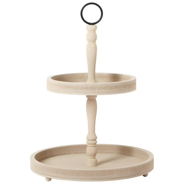 Holiday Time Wooden Tiered Christmas Tray, Taupe, 11” x 15” | Walmart (CA)