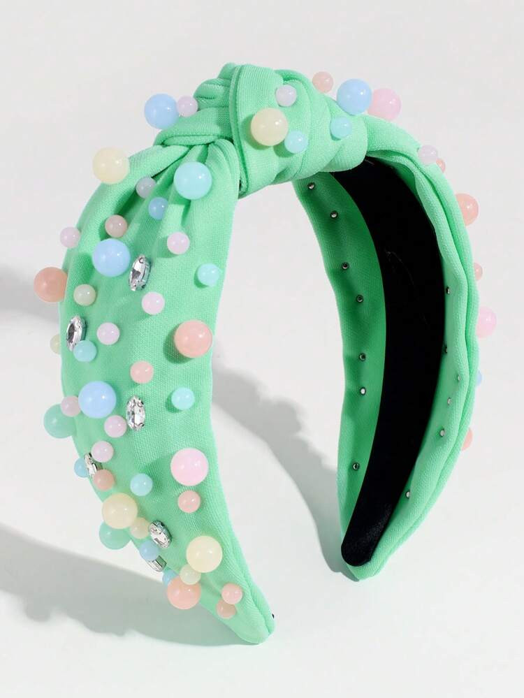 1pc Women Rhinestone & Knot Decor Luxury Headband For Decoration | SHEIN