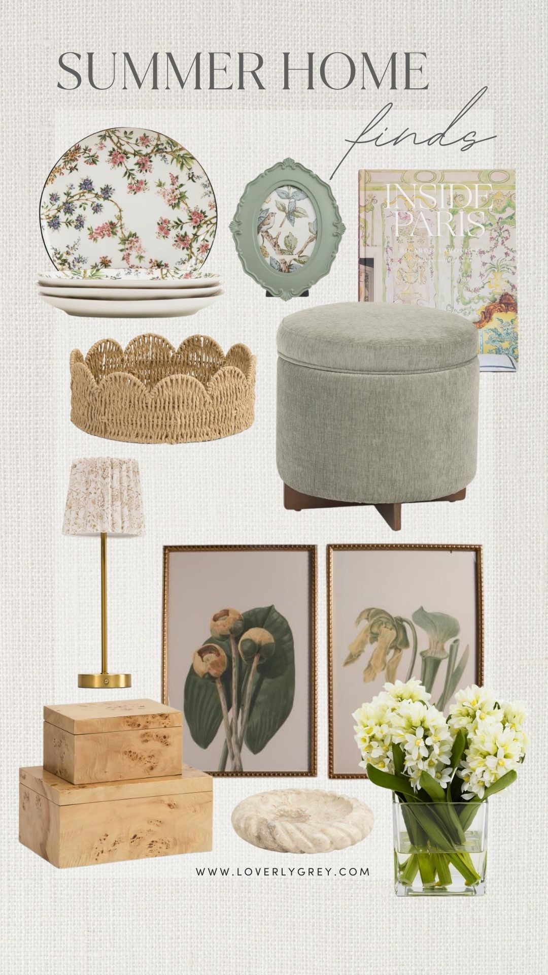 Summer home finds from TJ Maxx. Loverly Grey, summer decor, scallop tray, framed art 

 #LTKmomlife #LTKSeasonal #LTKHome