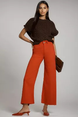 The Ettie High-Rise Crop Wide-Leg Jeans by Maeve | Anthropologie (US)