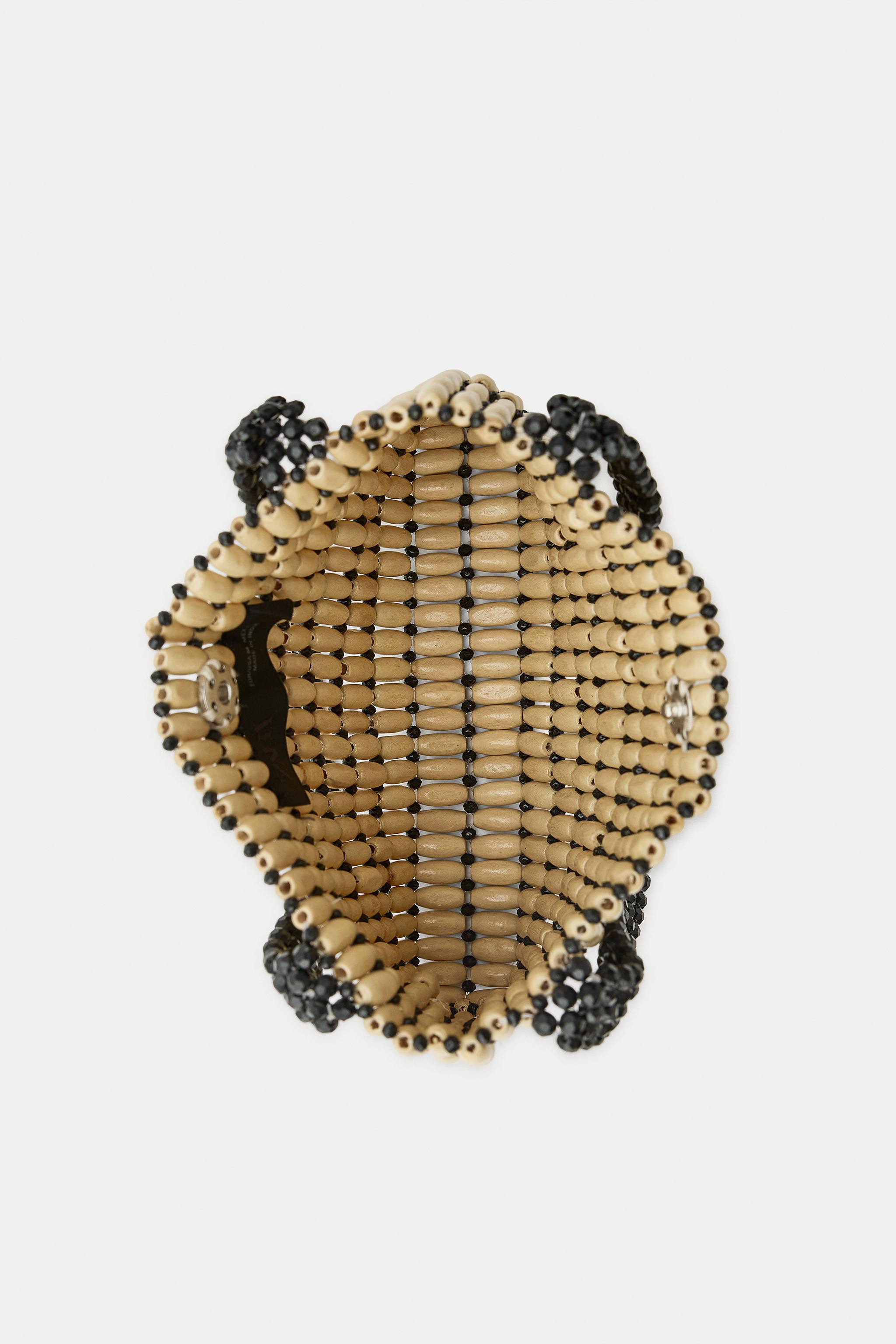 WOODEN BEAD MINI BAG | Zara UK