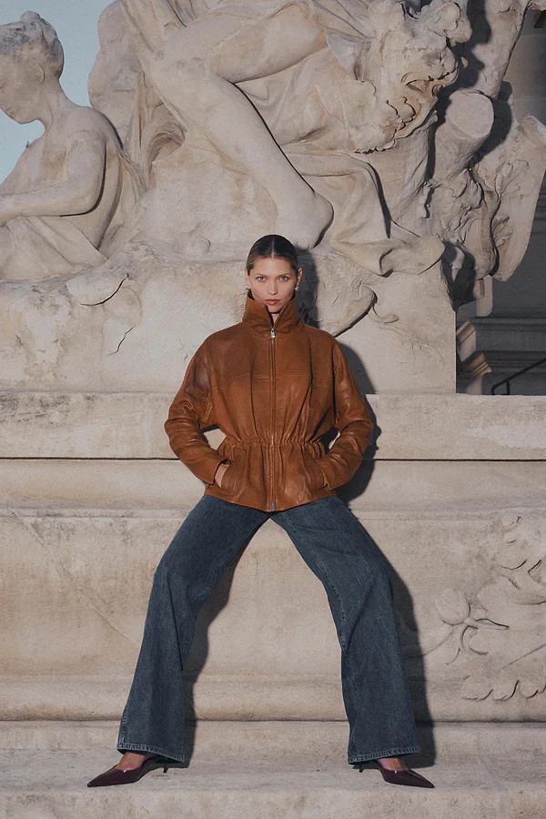 The Leather Parka (Cognac) | SAME