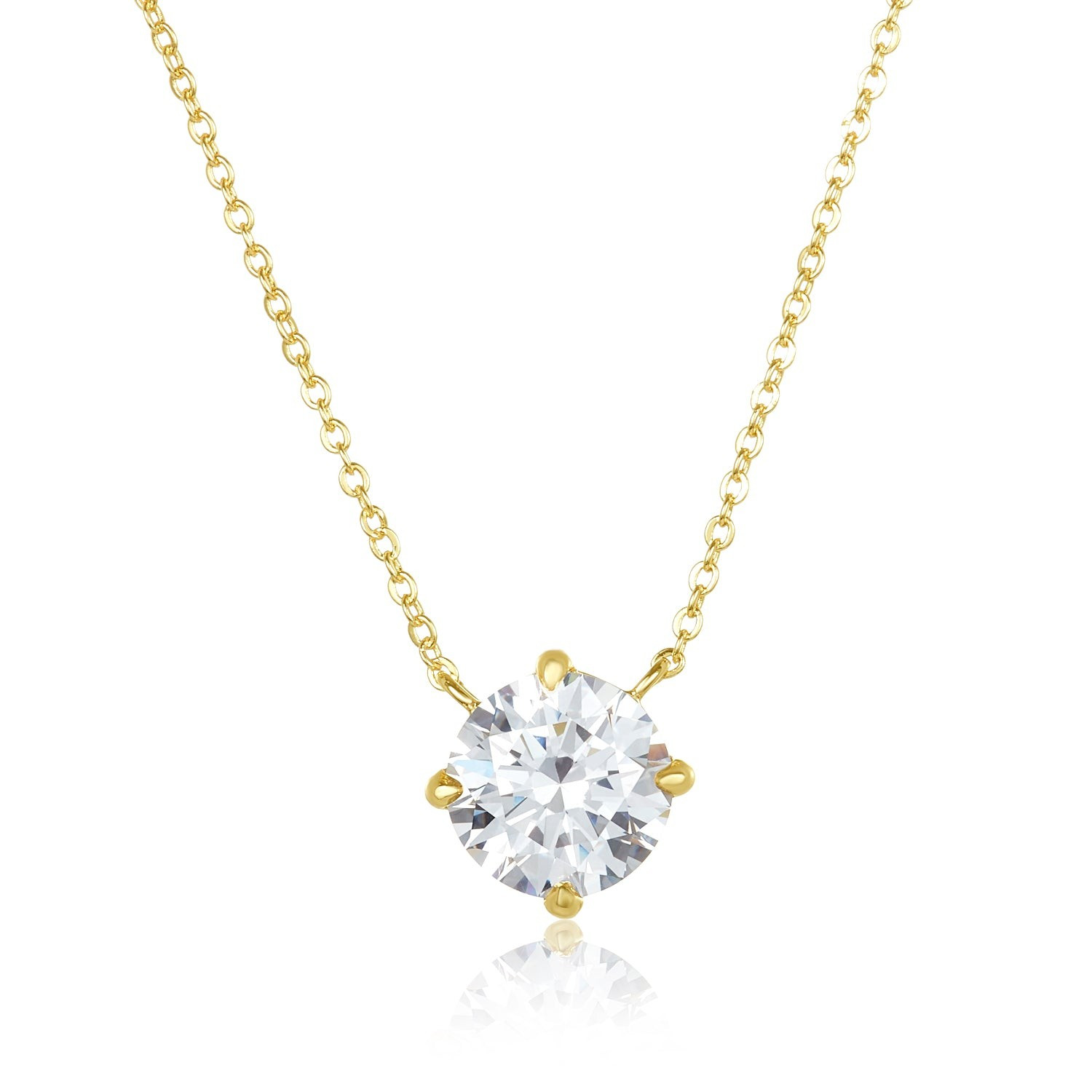 The Monarch Round Cut Necklace | Melinda Maria