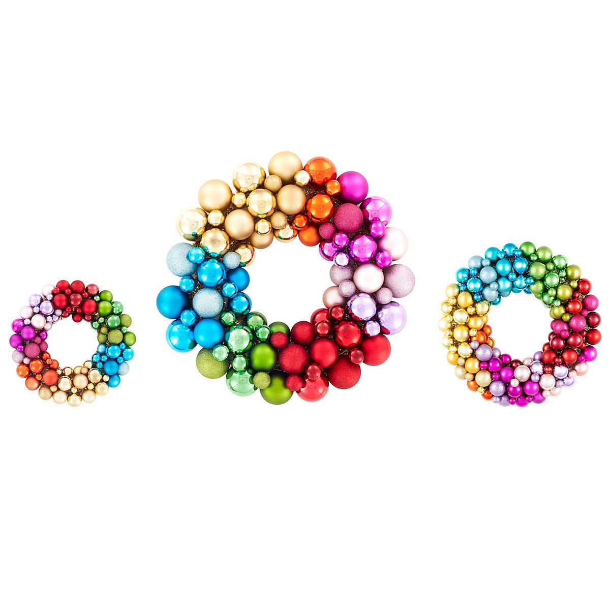 Rainbow Ball Wreath | Furniture | Annie Selke