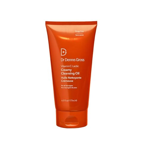 Dr Dennis Gross Vitamin C Lactic Creamy Cleansing Oil, Removes Makeup & SPF, 6 Fl Oz | Amazon (US)