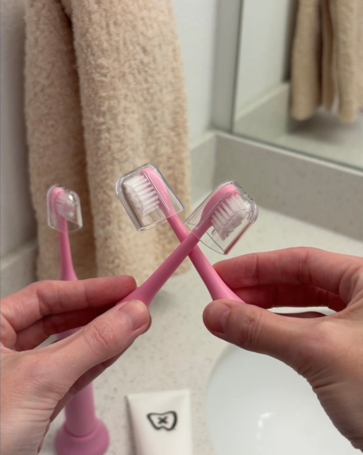 the most aesthetic two minutes of my morning 💖✨ 

#LTKselfcare #LTKgrwm #LTKmorningroutine