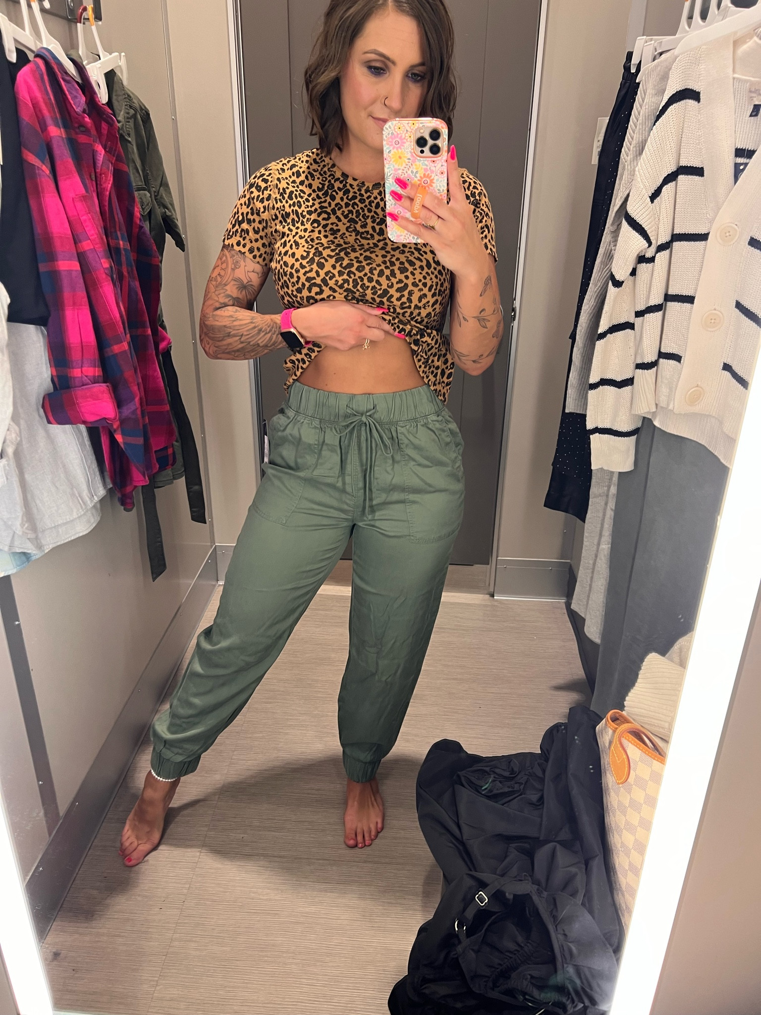 Love these pants! Stretchy waist with working drawstring and stretchy around the ankles. Very soft material. I’m wearing a small in the pants and this cute leopard tee. Shirt is only $10!

#LTKFitness #LTKSeasonal #LTKFindsUnder50
