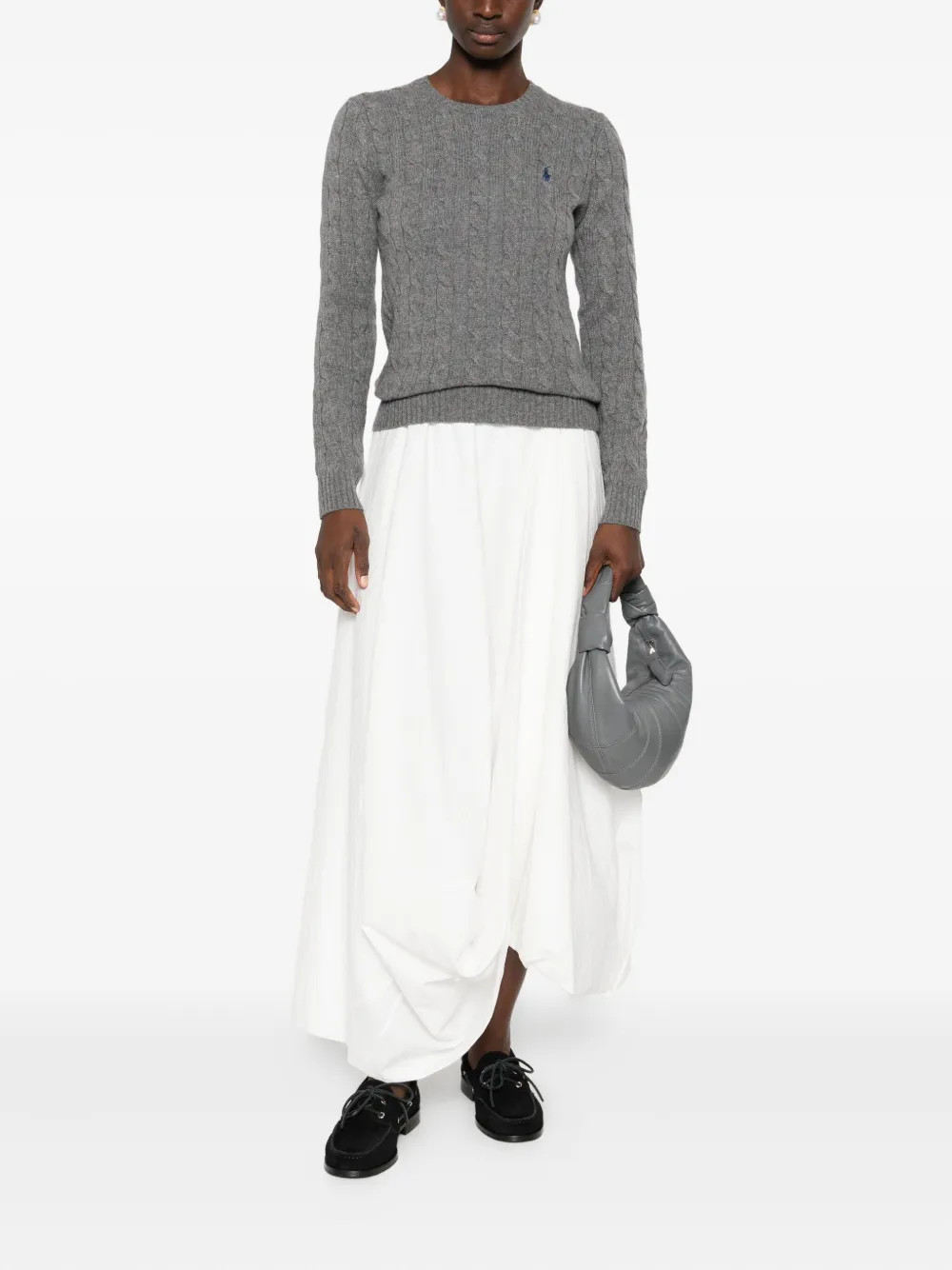 Polo Ralph Lauren cable-knit Sweater | Grey | FARFETCH | Farfetch Global