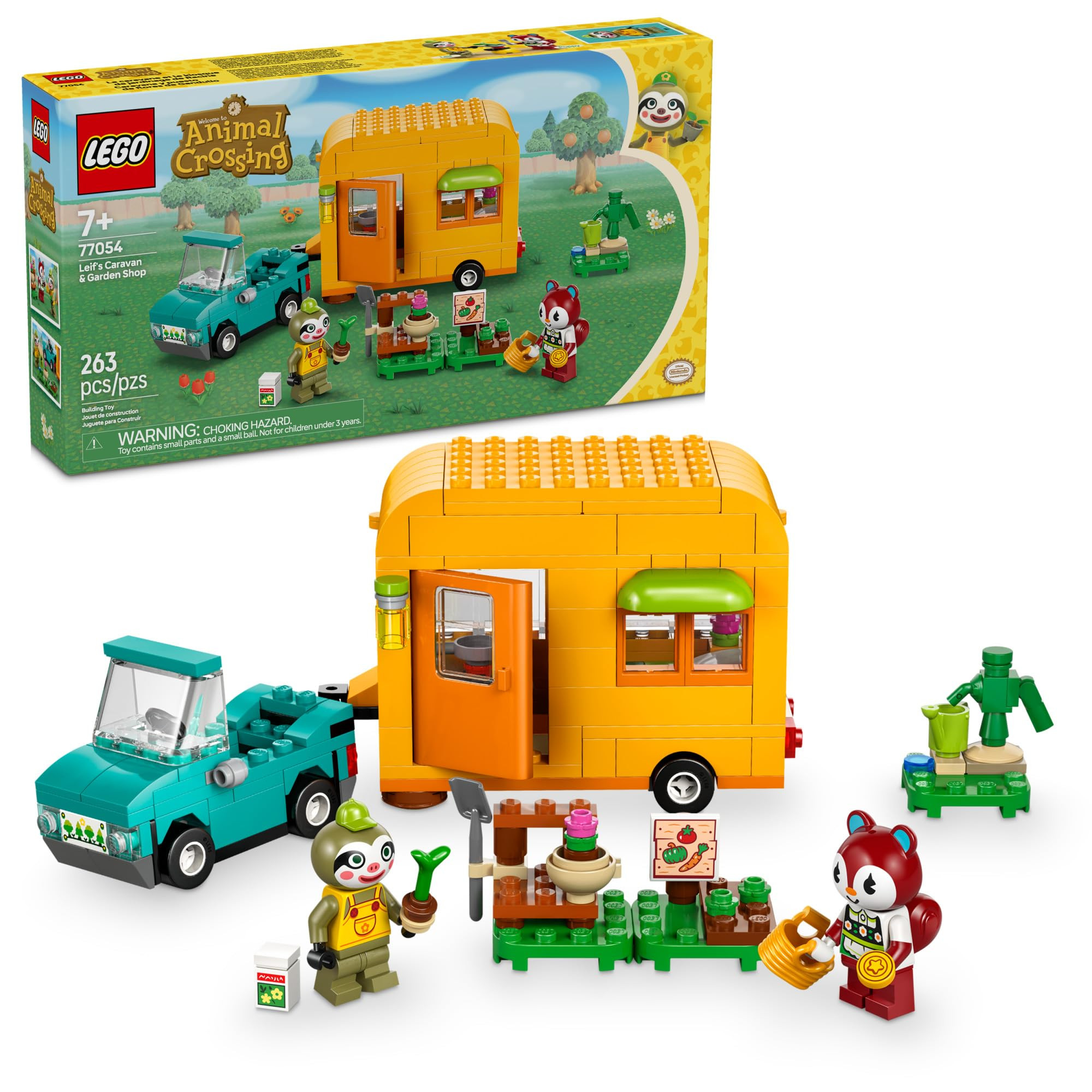 LEGO Animal Crossing Leif's Caravan & Garden Shop Building Toy - Gift for Birthdays - Animal Cros... | Amazon (US)