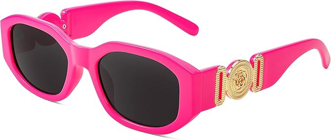 FEISEDY Small Square Sunglasses for Women Men Vintage Trendy Irregular Sunglasses B2322 | Amazon (US)