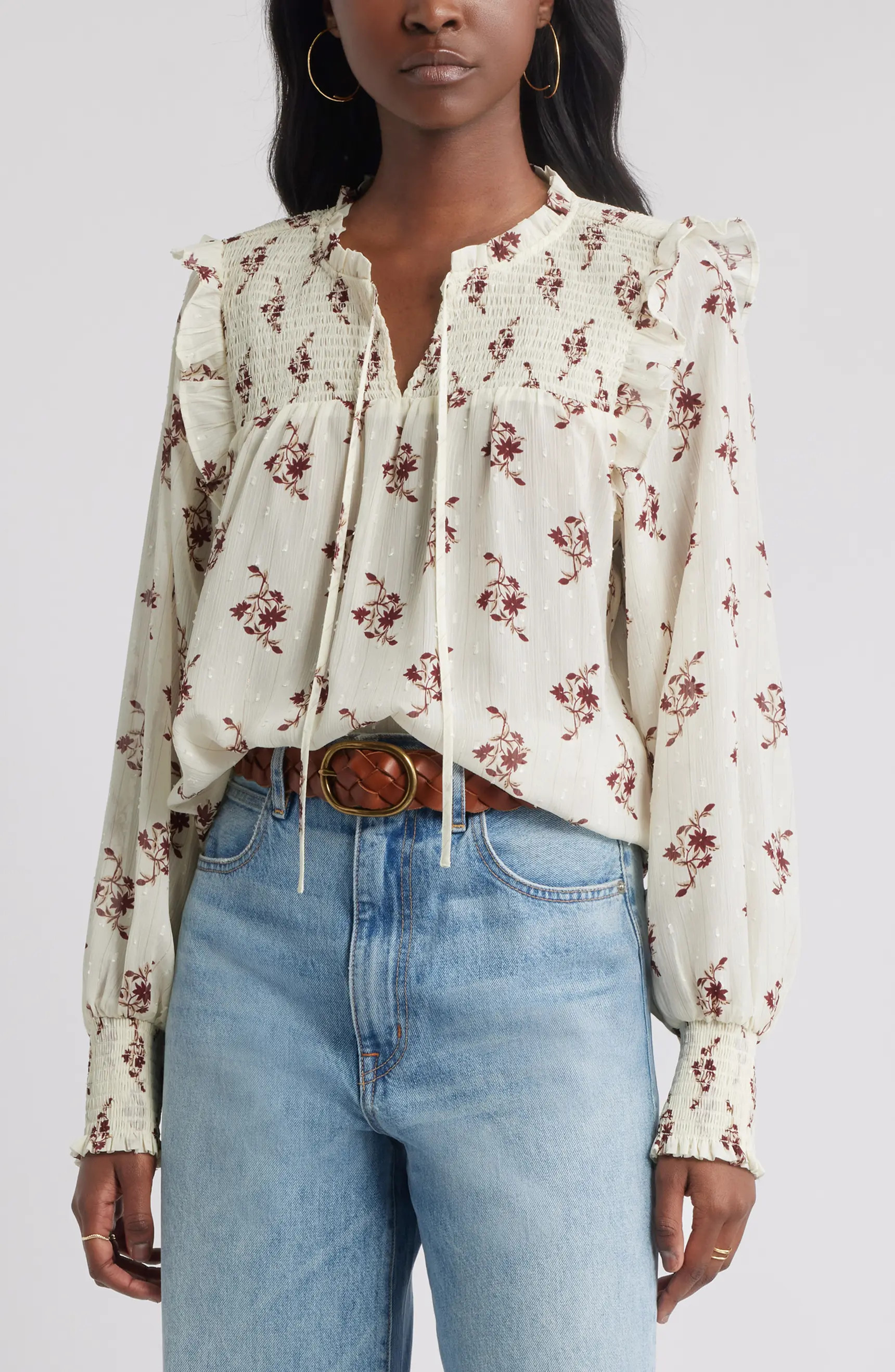 Treasure & Bond Smock Yoke Top | Nordstrom | Nordstrom