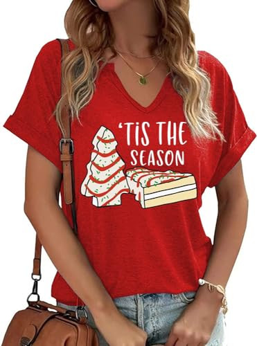 Tis The Season Halloween T-Shirt Womens Funny Pumpkin Short Sleeve Shirts Fall Season Graphic Tee... | Amazon (US)