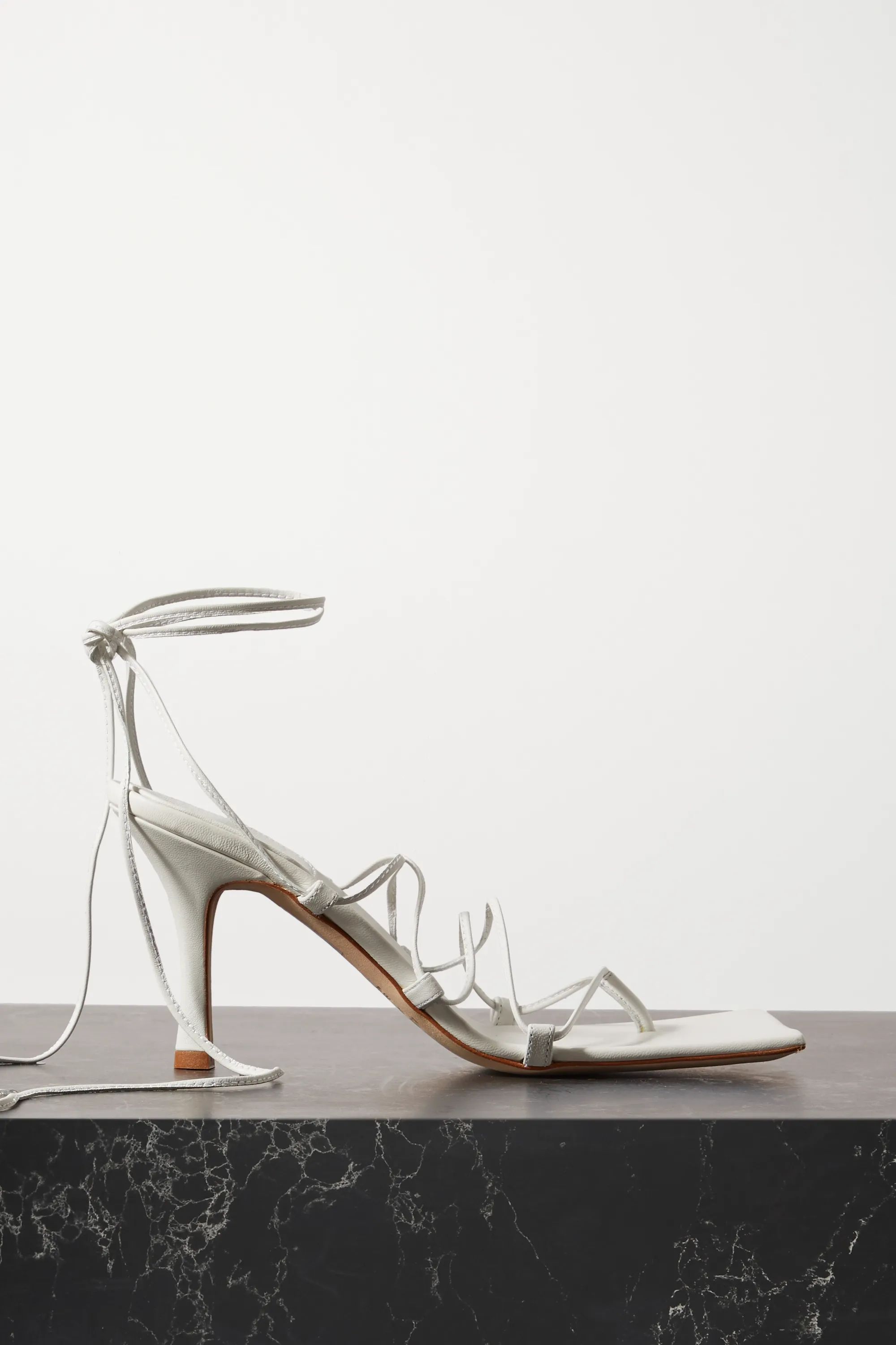 White Rita leather sandals | A.W.A.K.E. MODE | NET-A-PORTER | NET-A-PORTER (US)