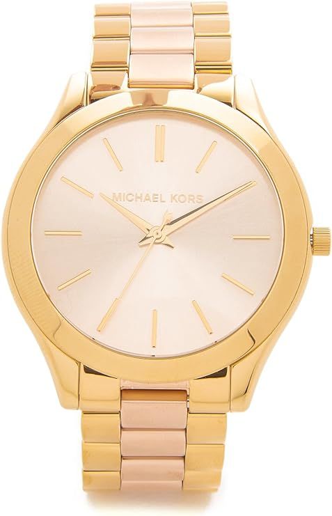 Michael Kors Slim Runway Women's Watch, Stainless Steel Bracelet Watch for Women | Amazon (US)