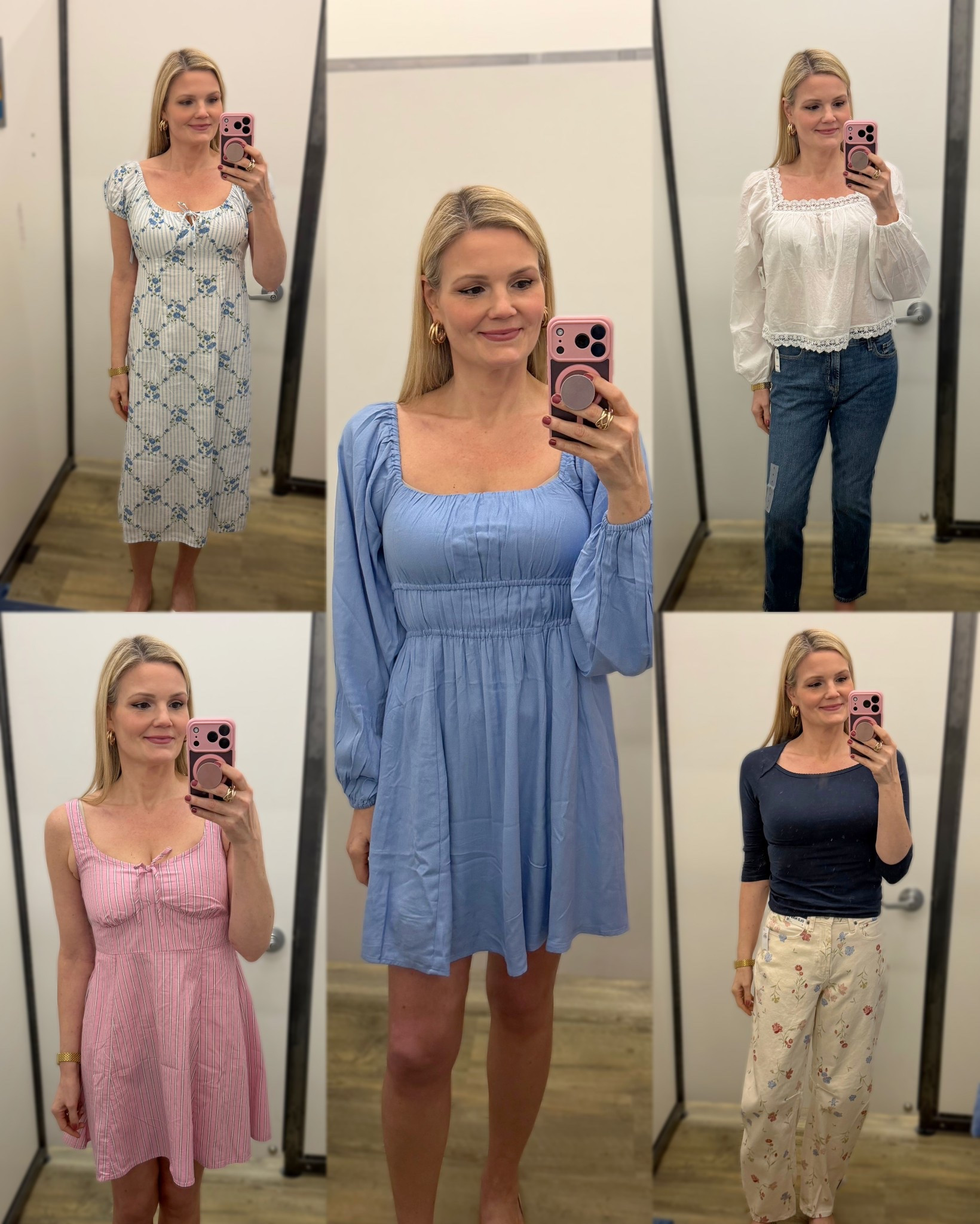 Old Navy spring fashion try on.
Sizing details:
I’m 5’9” and a size 6.
I’m wearing a size small in all dresses and the blouse.
Wearing a size 6 in the slim jeans and a size 4 in the barrel jeans.

#LTKspring #LTKspringtrends #LTKootd