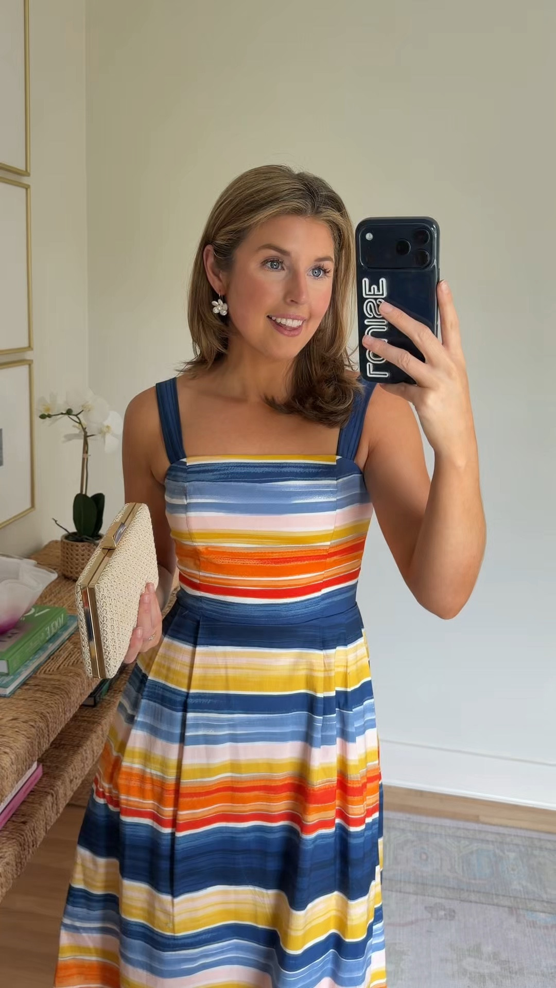 Cute coastal midi! Wearing a 2