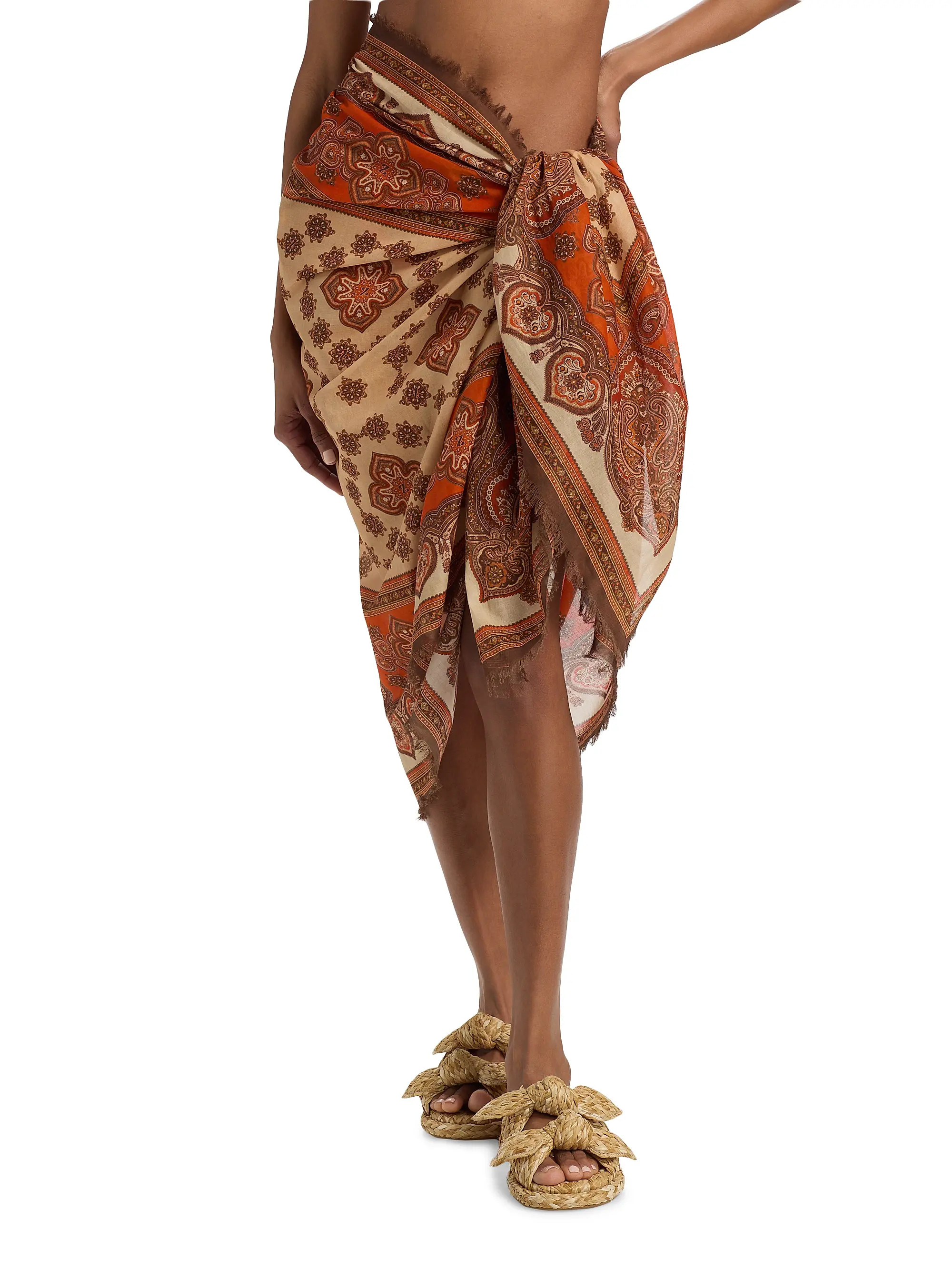 Paisley Cotton Pareo | Saks Fifth Avenue
