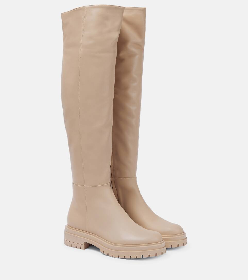 Leather over-the-knee boots | Mytheresa (US/CA)