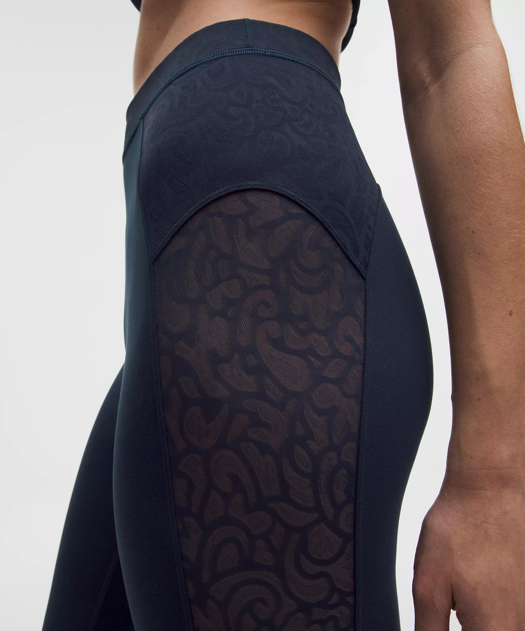 Paisley Sheer Lace Jacquard Panelled High-Rise Tight 25" | Lululemon (US)