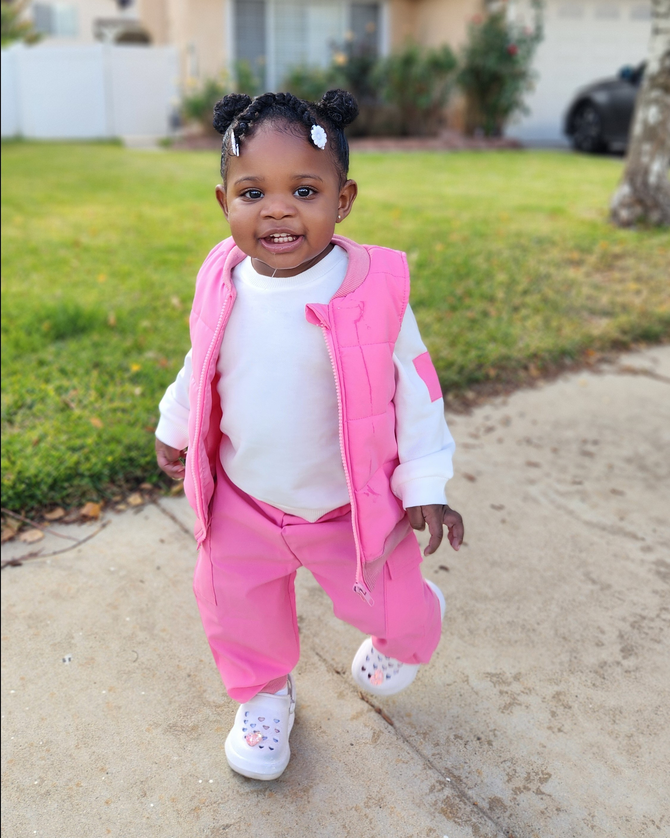 Bright pink hues, warm puffer vest sets and classic space buns in today's fall look! Shein, sheinkids

#LTKCyberWeek #LTKKids #LTKBaby