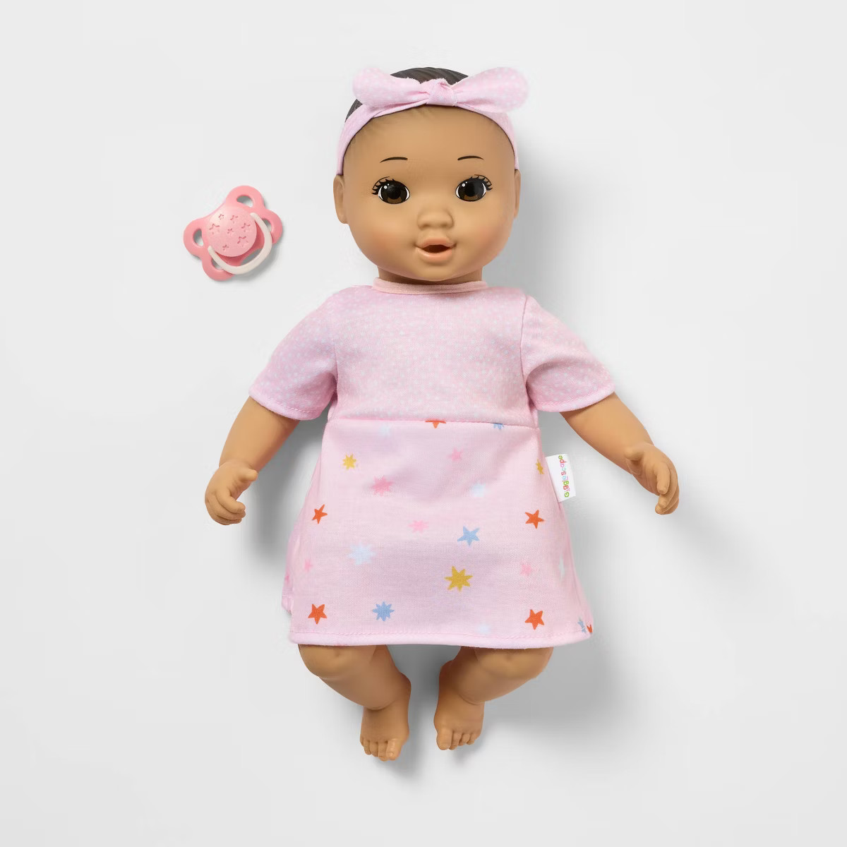 14" Girl Baby Doll - Black Hair + Brown Eyes - Gigglescape™ | Target