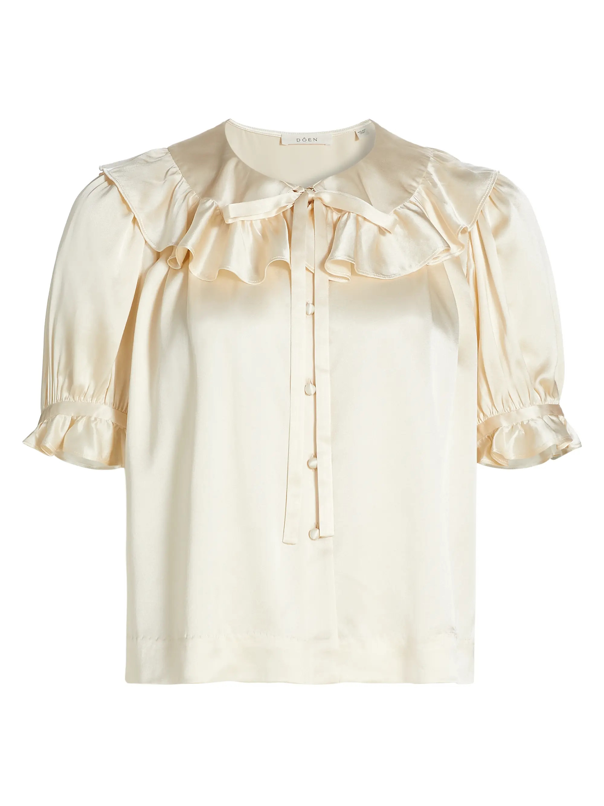 Shop DÔEN Kelela Silk Top | Saks Fifth Avenue | Saks Fifth Avenue