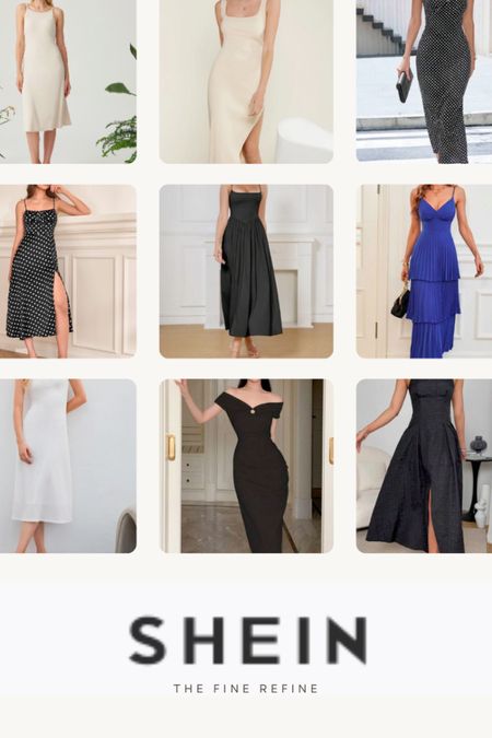 Quiet Luxury Inspired Shein Dresses perfect end of summer transitioning into fall.  Who says you have to overspend to look like a million bucks? Look expensive with these very affordable luxury-inspired dresses. 

#LTKunder50 #LTKSale #LTKwedding