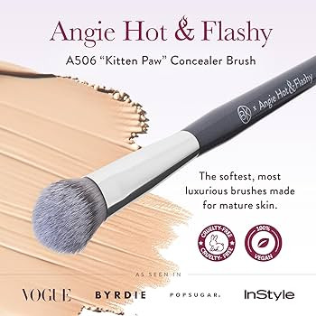 BK BEAUTY BRUSHES - ANGIE HOT & FLASHY A506 CONCEALER - Viral "Kitten Paw" Face Brush - Under-Eye... | Amazon (US)