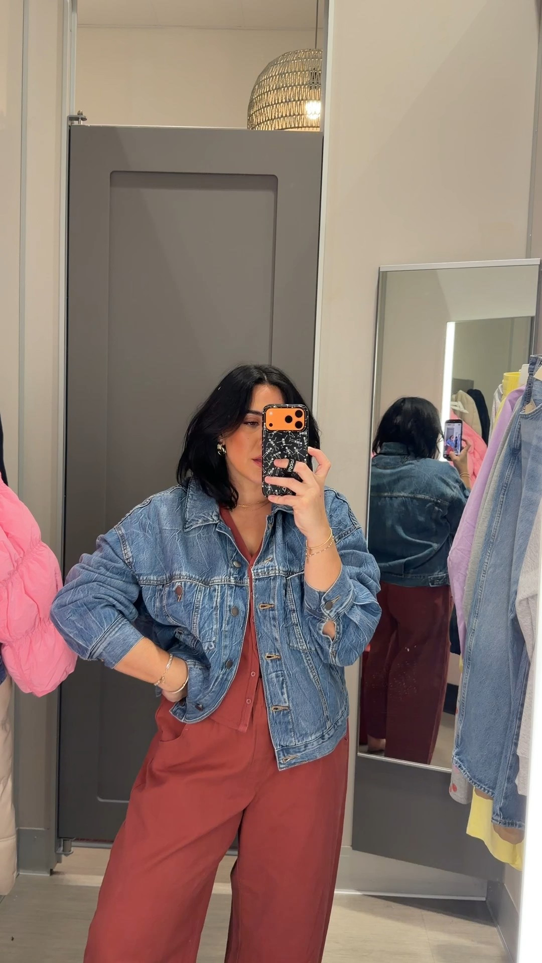 Jacket XL I wanted that oversized free people vibe, shirt size M, pants size L but they’re way too big so I left with a M! 

#LTKMidsize #LTKSeasonal #LTKootd