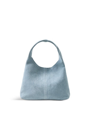 Avera Suede Shoulder Bag Blue | Fenwick UK