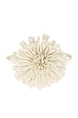 Leather Flower Necklace | FWRD 