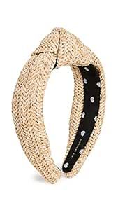 Lele Sadoughi Women's Raffia Knotted Headband, Natural, Tan, One Size | Amazon (US)