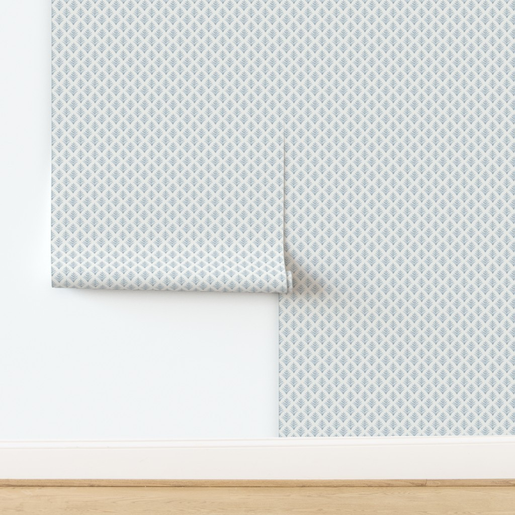 Soft Blue on Cream | Spoonflower