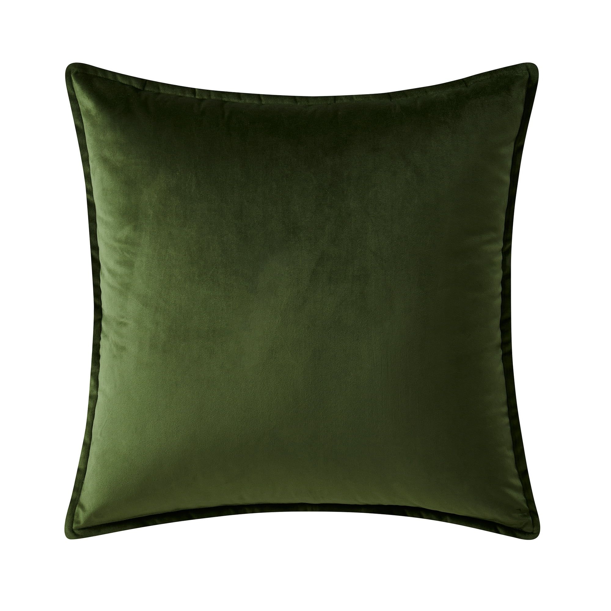 Better Homes & Gardens 20" x 20" Reversible Green Velvet Holiday Decorative Pillow | Walmart (US)