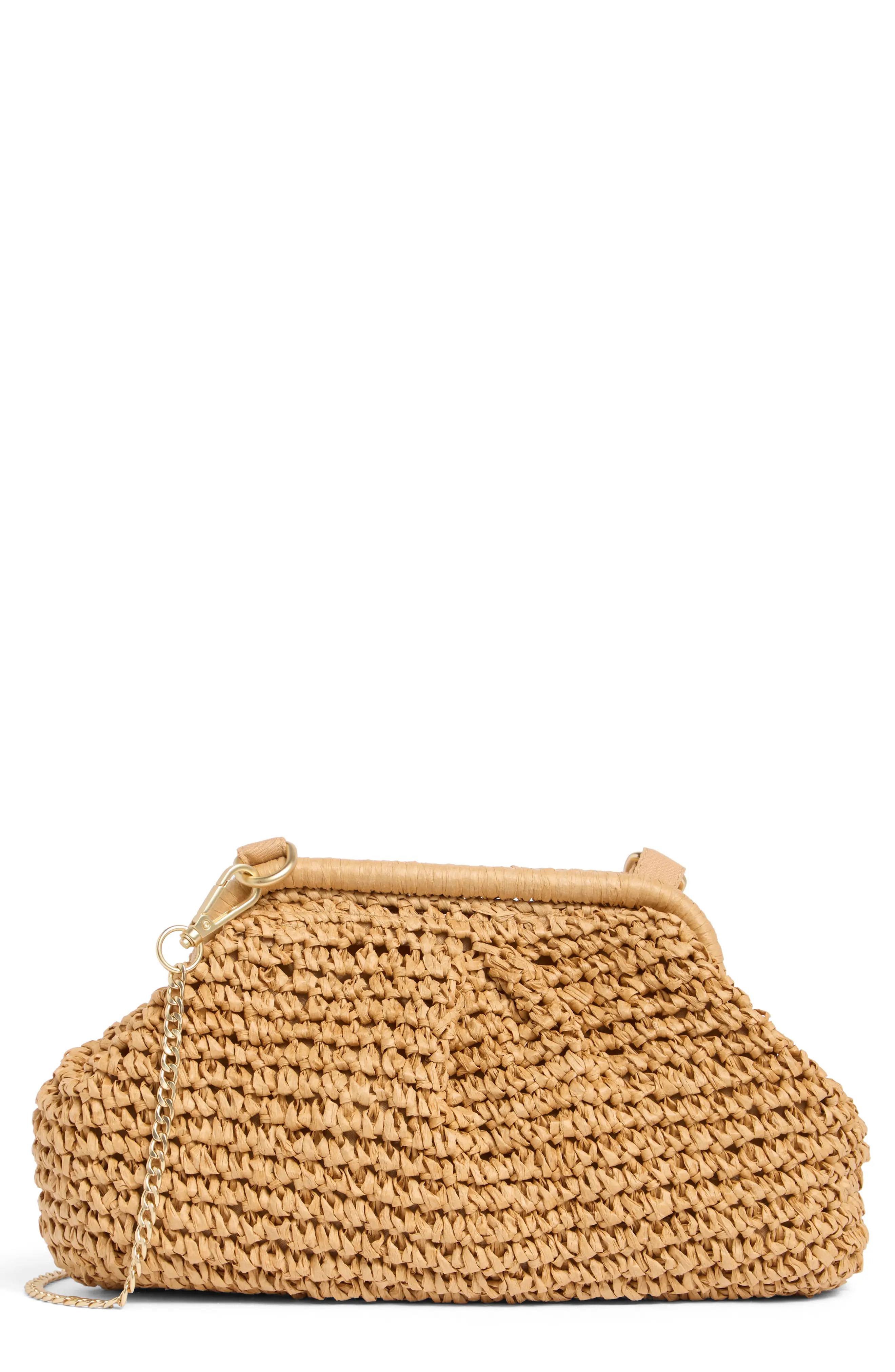 LSPACE Harmony Convertible Raffia Clutch in Natural at Nordstrom, Size No Size | Nordstrom