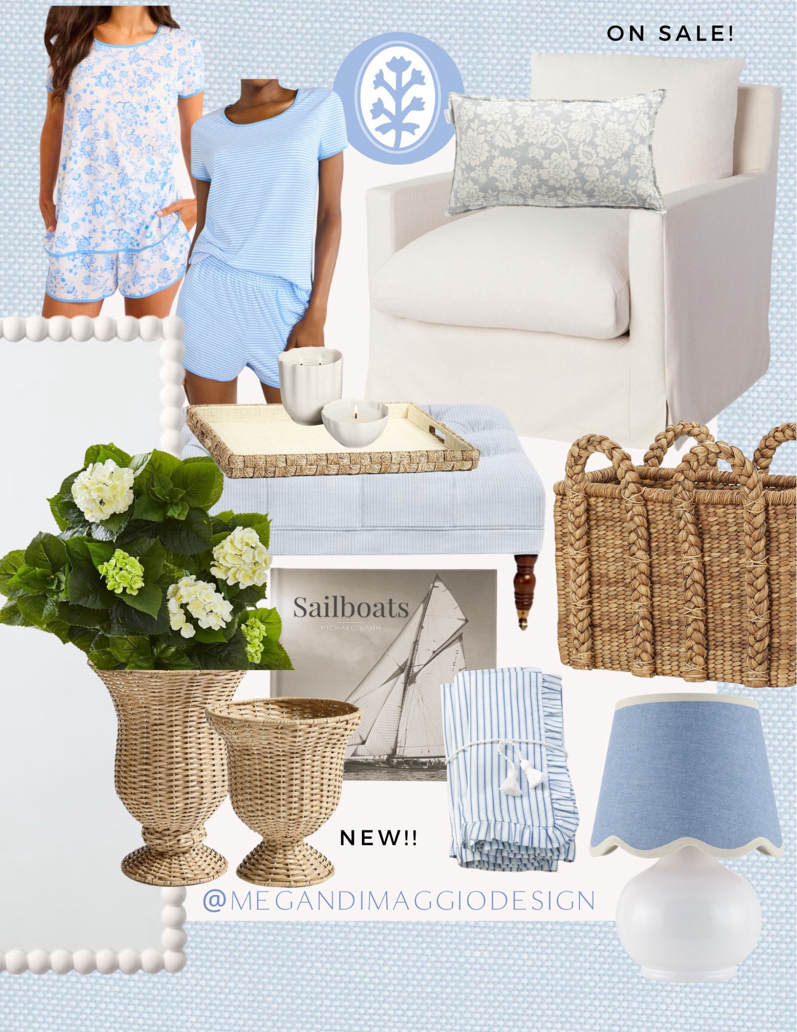 TGIF 🙌🏻 New coastal home finds to share just in time for the weekend!! This best selling slipcovered swivel chair is currently $100 OFF on sale, love these new wicker urns starting under $60 😮, these $13 look for less Lake Pajama sets are back in stock 👏🏻 AND how cute is this new blue scalloped shade table lamp for under $55?! 🤩

Even more coastal home decor favorites linked! 🤍

#LTKSaleAlert #LTKHome #LTKFindsUnder100