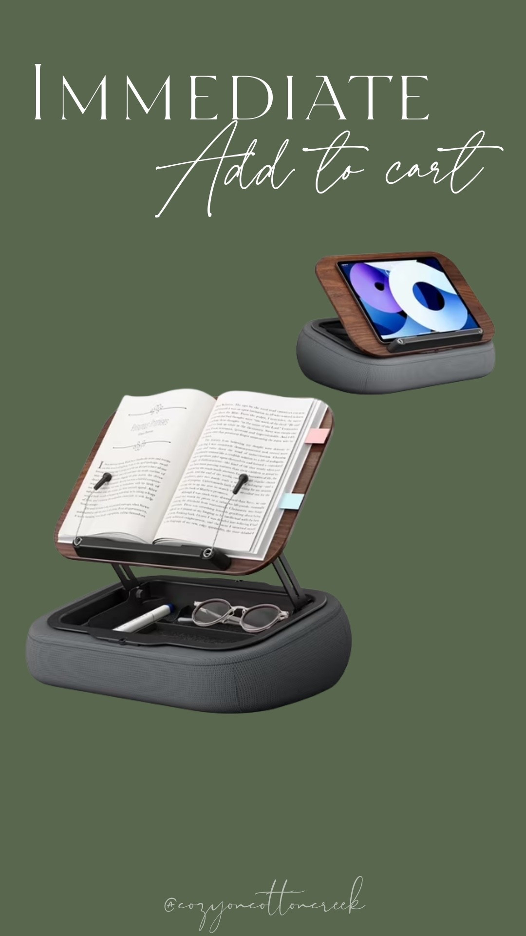 Book or iPad holder with storage!

#LTKselfcare