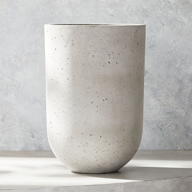 Seminyak Grey Planter 15.75"CB2 Exclusive Purchase now and we'll ship when it's available.    Es... | CB2