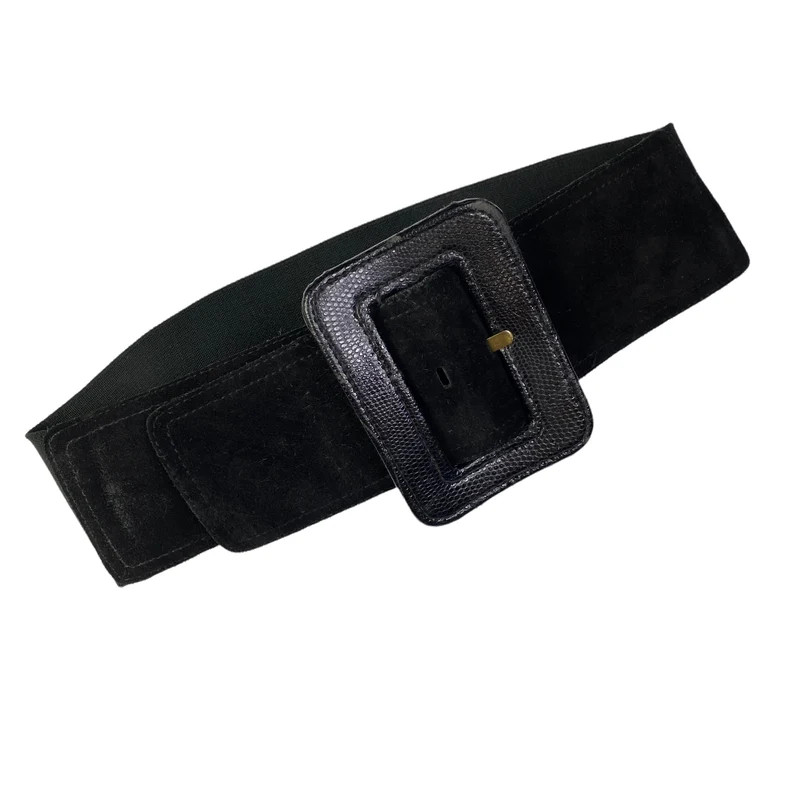 Vintage the Limited Black Genuine Suede Leather Elastic - Etsy | Etsy (US)