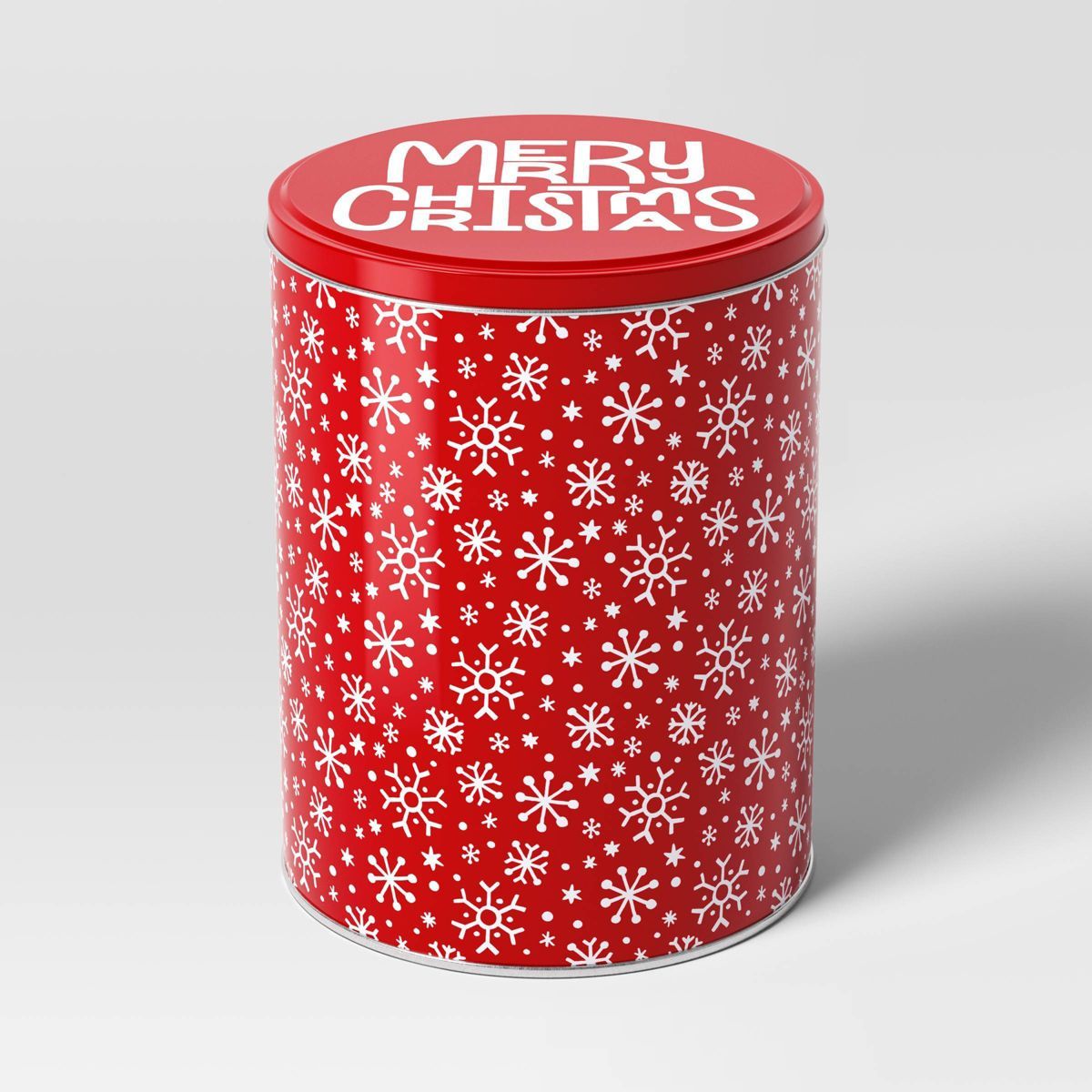 6.75"x6.75" Holiday Tall Tin Merry Christmas Gift Box - Wondershop™ | Target