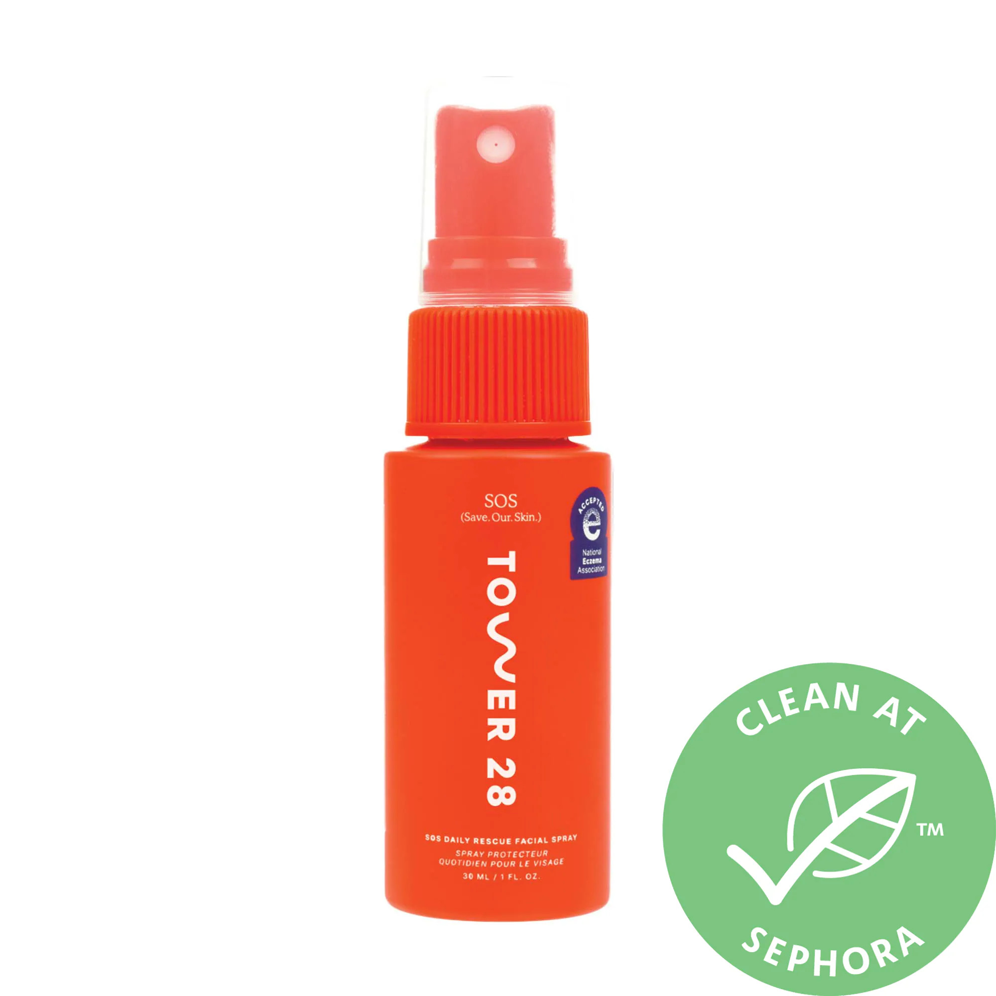Tower 28 Beauty Mini SOS Save. Our. Skin Daily Rescue Facial Spray 1 oz/ 30 mL | Sephora (US)